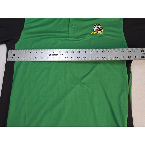 BOX SEAT CLOTHING CO OREGON DUCKS Green Black Polo Short Sleeve NWT Mens Shirt L - Picture 4 of 5